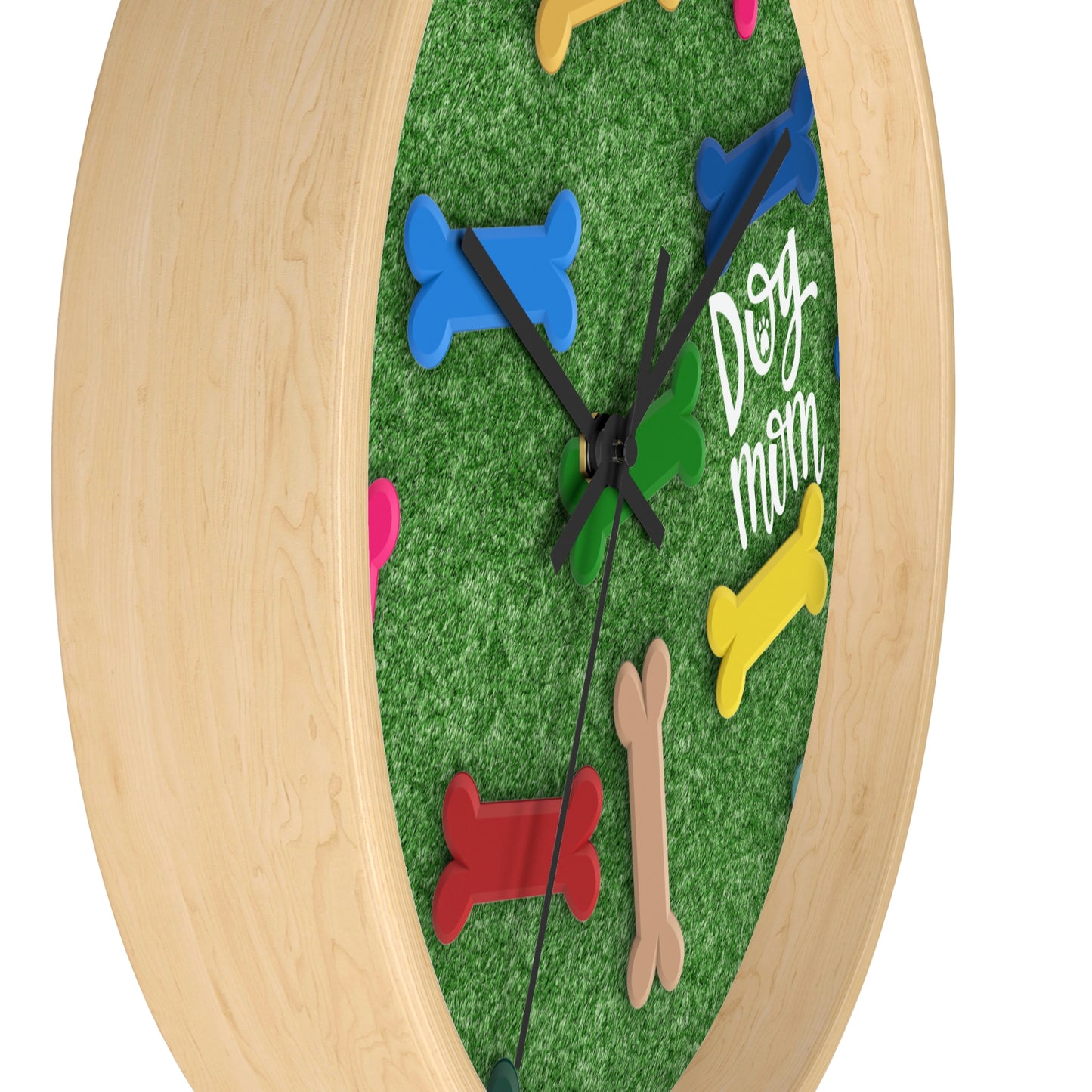 Grassy Dog Wall Clock