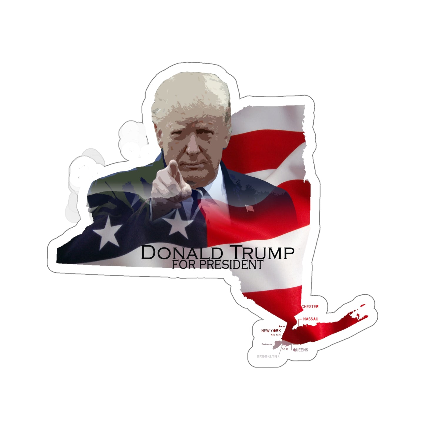 Donald Trump Kiss-Cut Stickers