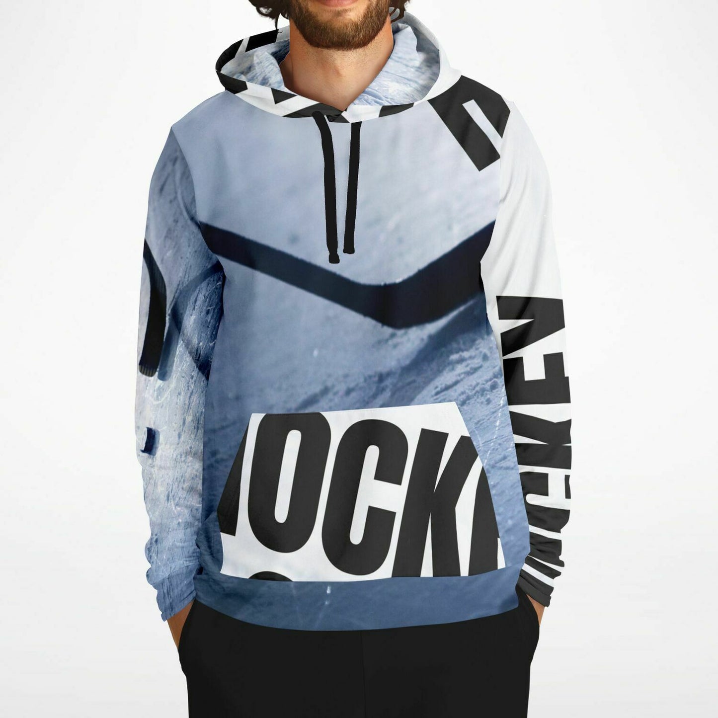 Black Ice Fashion Hoodie - AOP