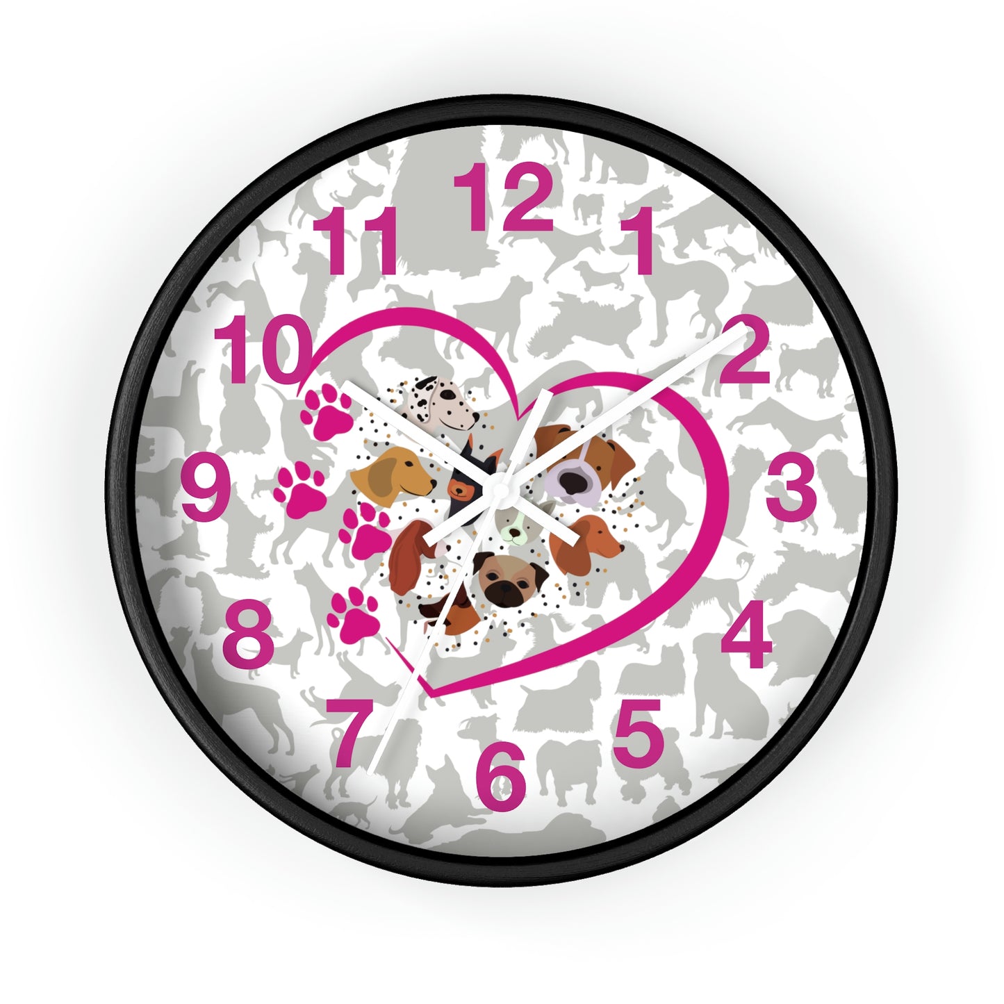 Pup Love Wall Clock