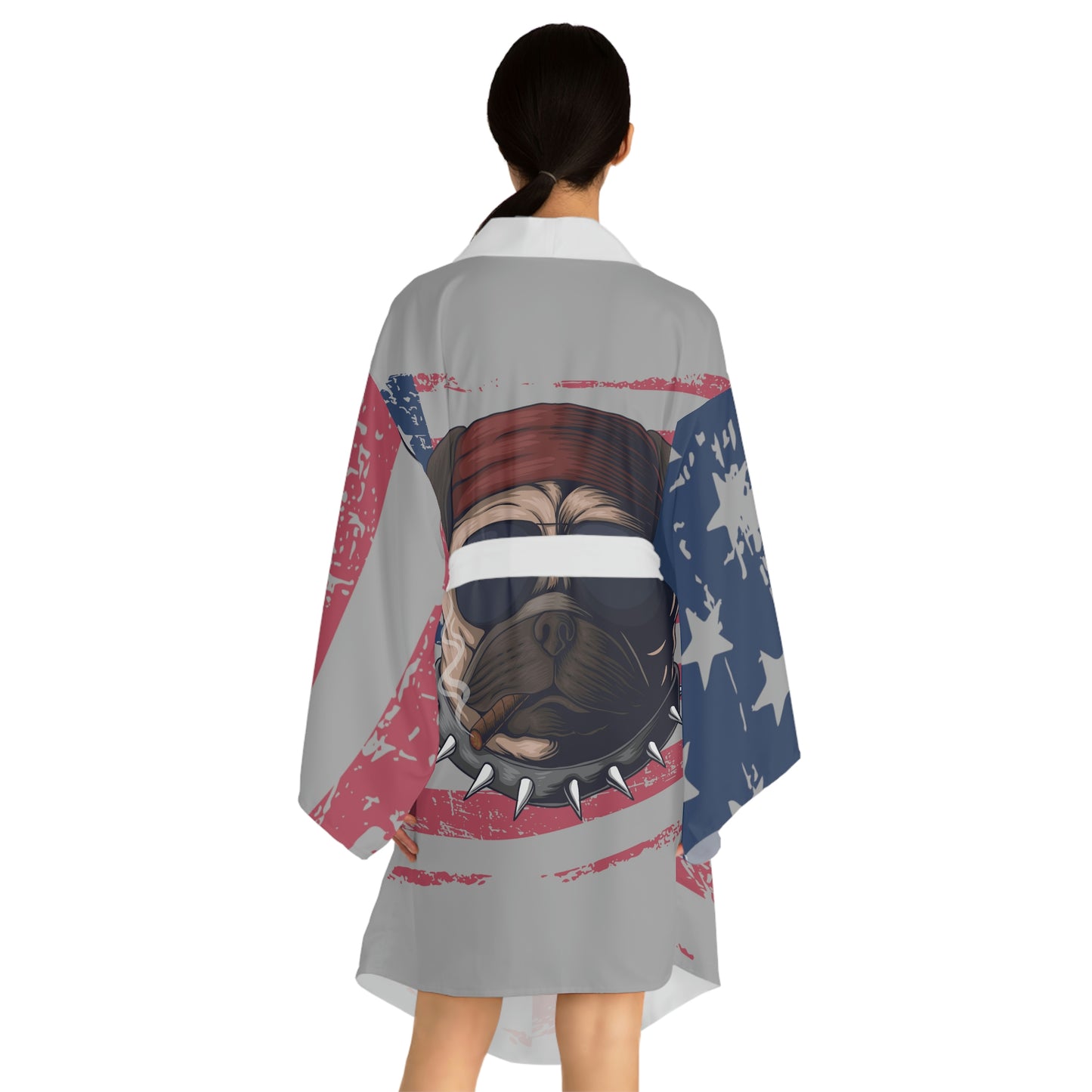 Spike USA Long Sleeve Kimono Robe (AOP)