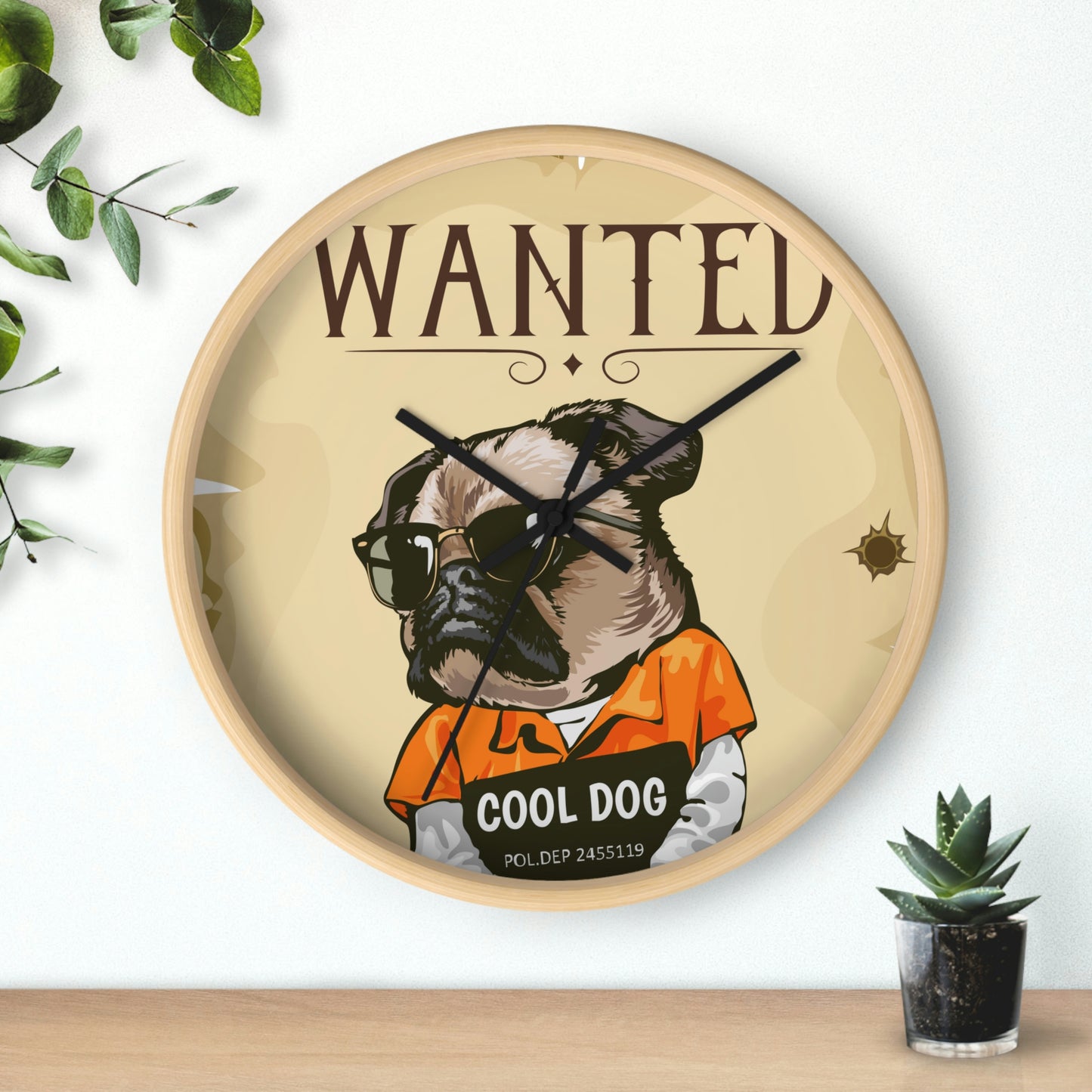 Wanted Wall Clock