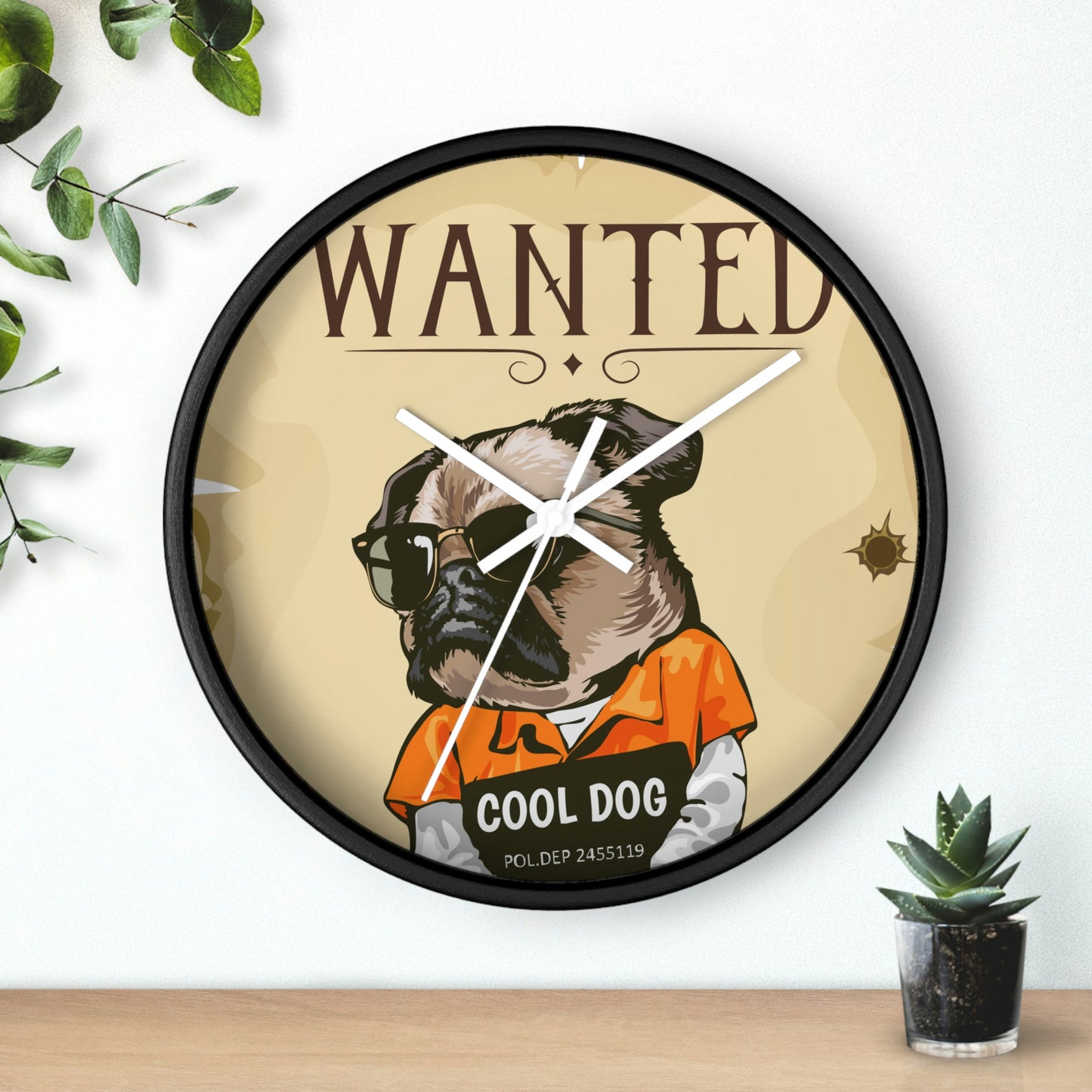 Wanted Wall Clock