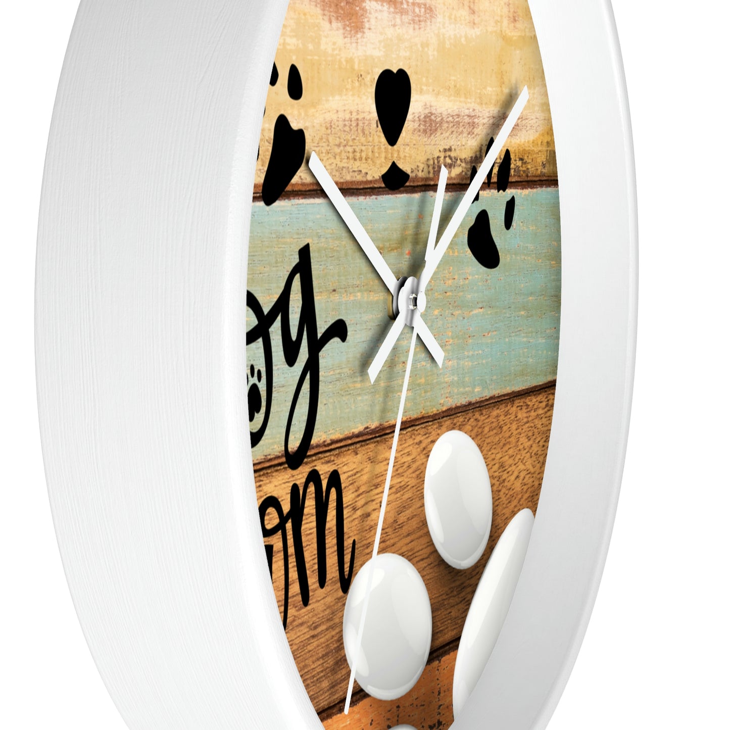 Wood Bone Wall Clock