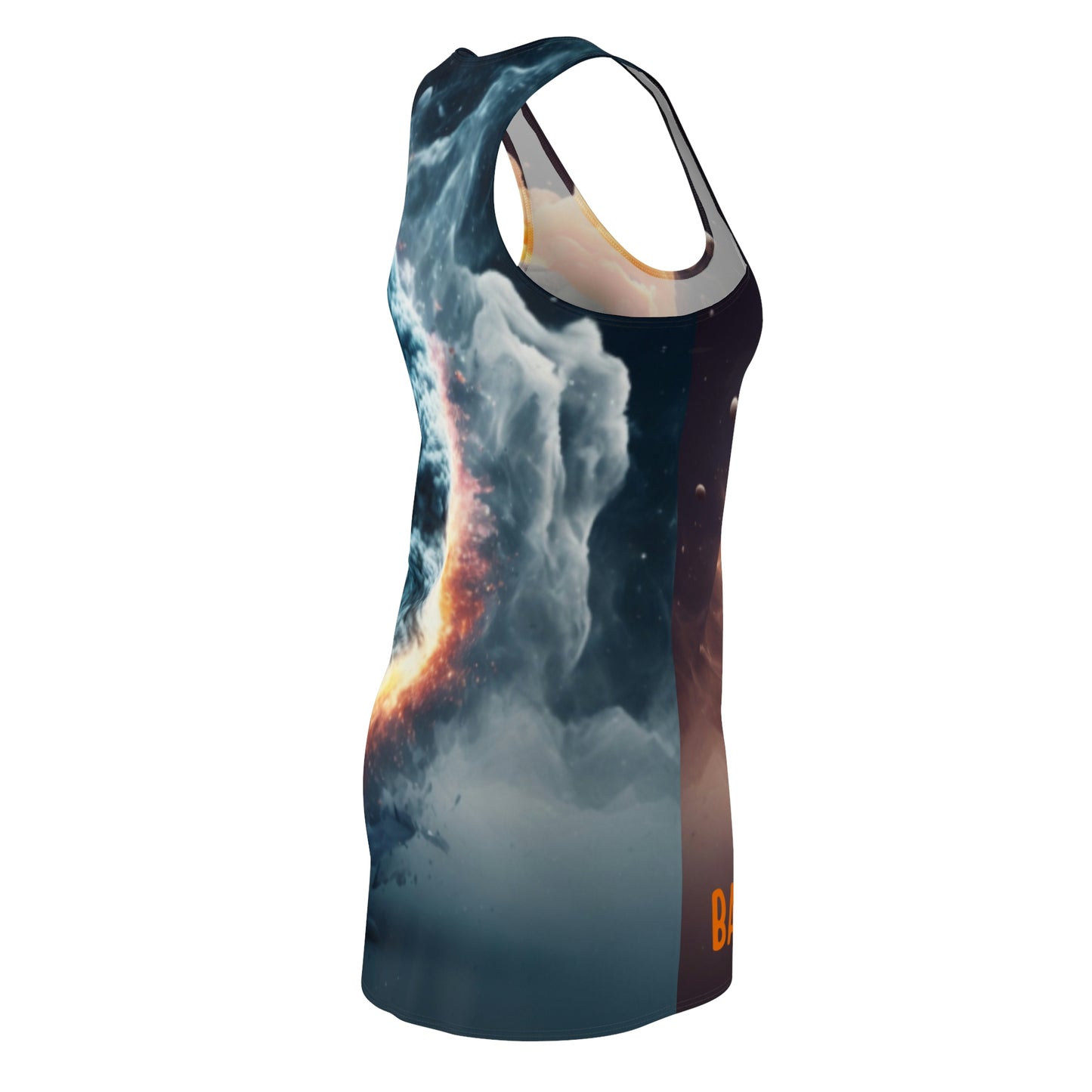 Balanxer Fire Cell Women's Cut & Sew Racerback Dress (AOP)