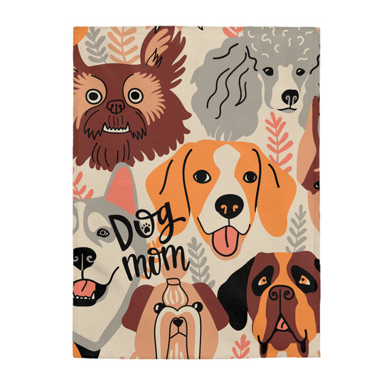 Few Dogs Velveteen Plush Blanket