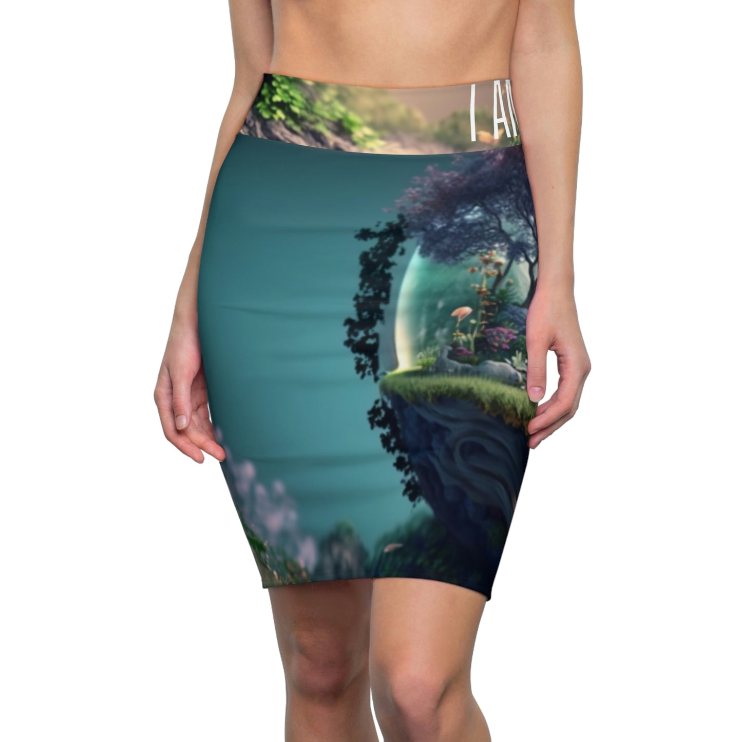 Worthy Women's Pencil Skirt (AOP)