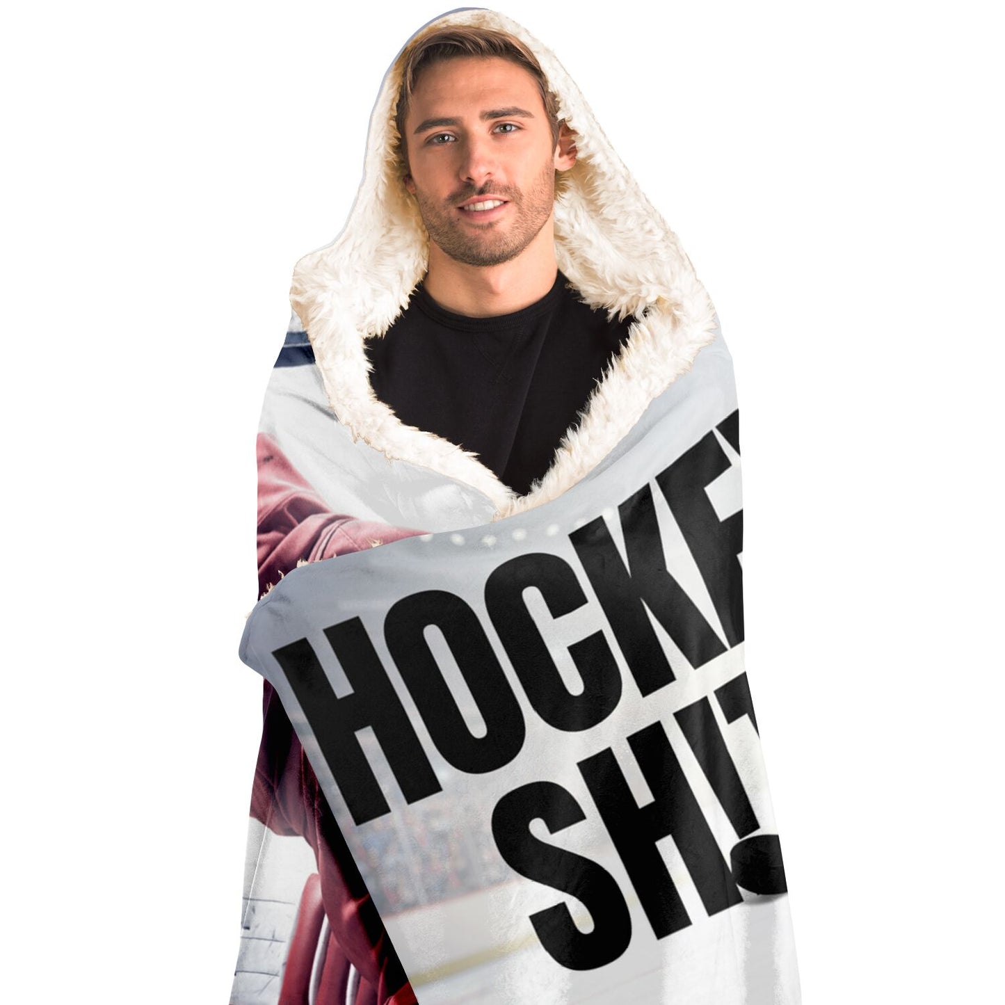 Puck Save Hooded Blanket - AOP