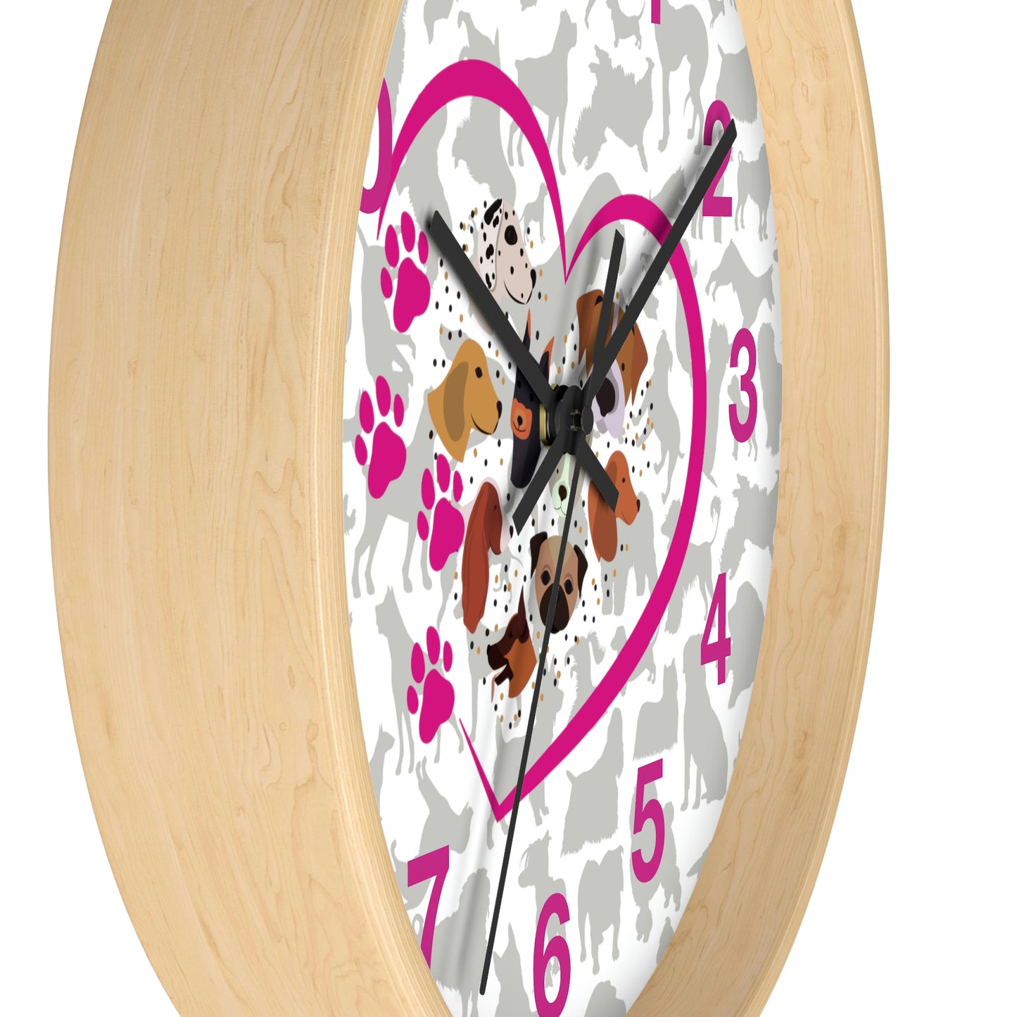 Pup Love Wall Clock