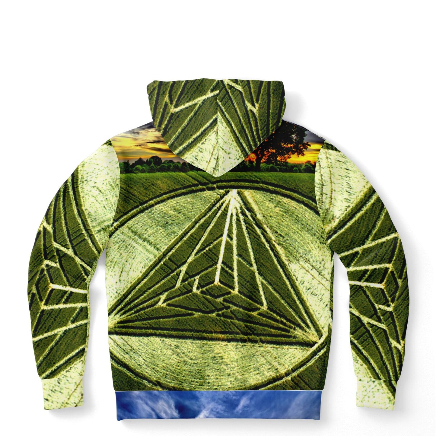 Crop Pyramid Fashion Hoodie - AOP