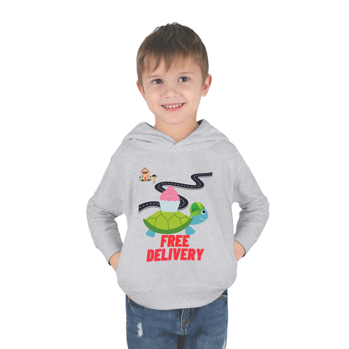 Toddler Turtle Pullover Fleece Hoodie