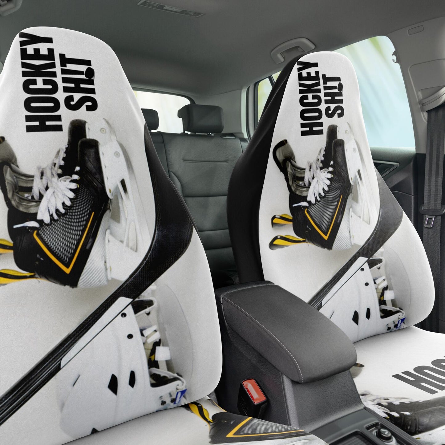 Stick Puck Car Seat Cover - AOP