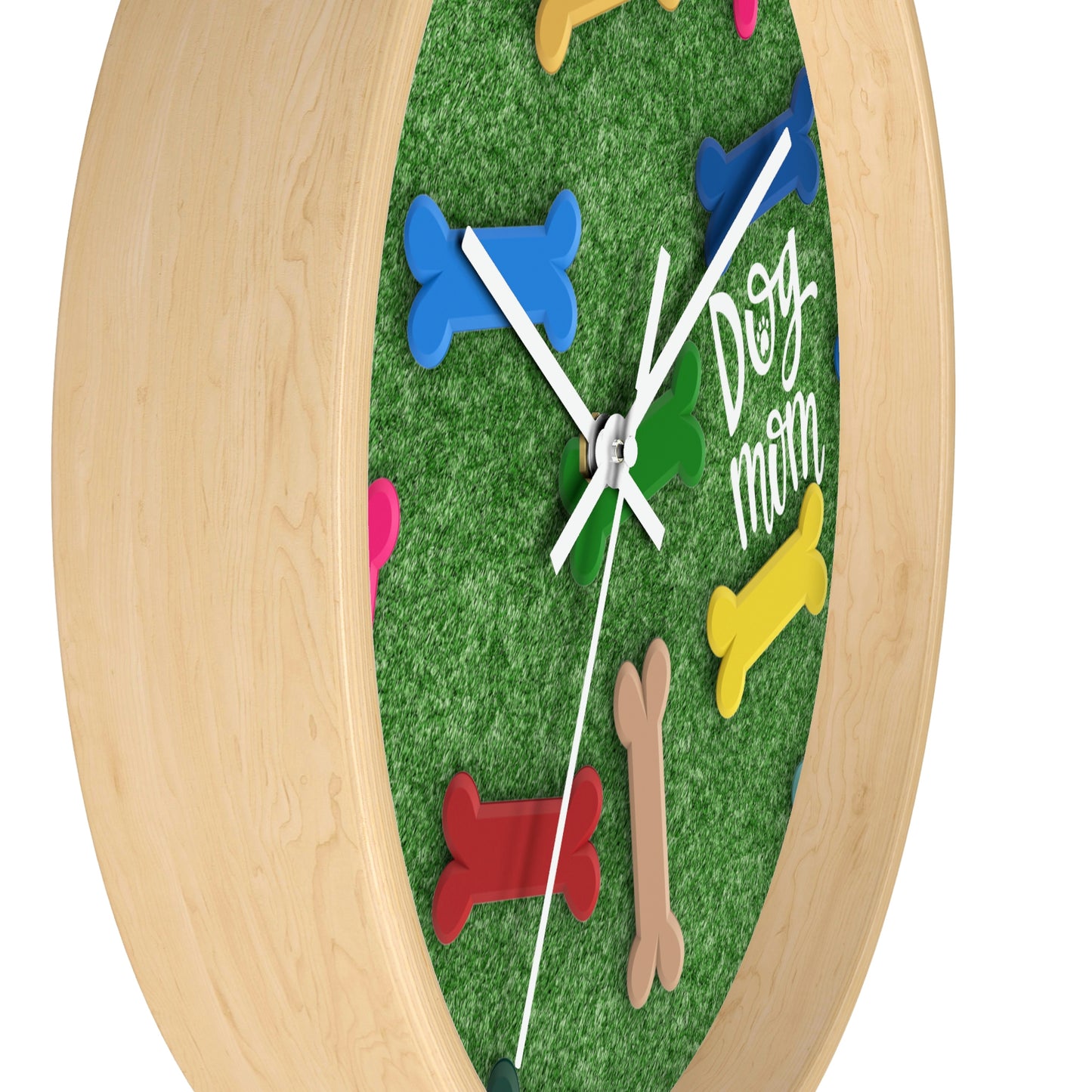 Grassy Dog Wall Clock