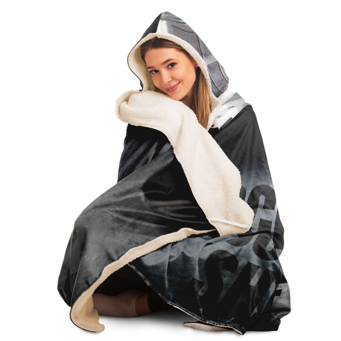 Puck Reflect Hooded Blanket - AOP