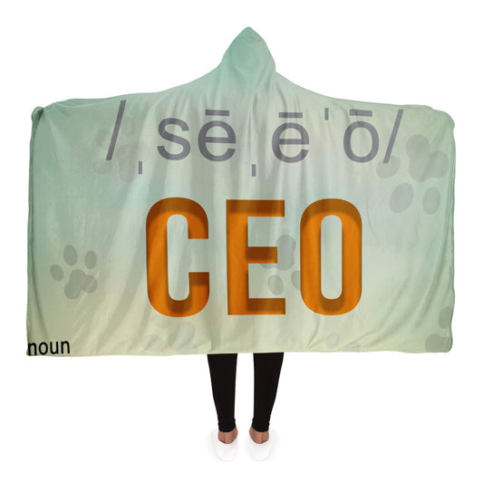 Big CEO Paw Hooded Blanket - AOP