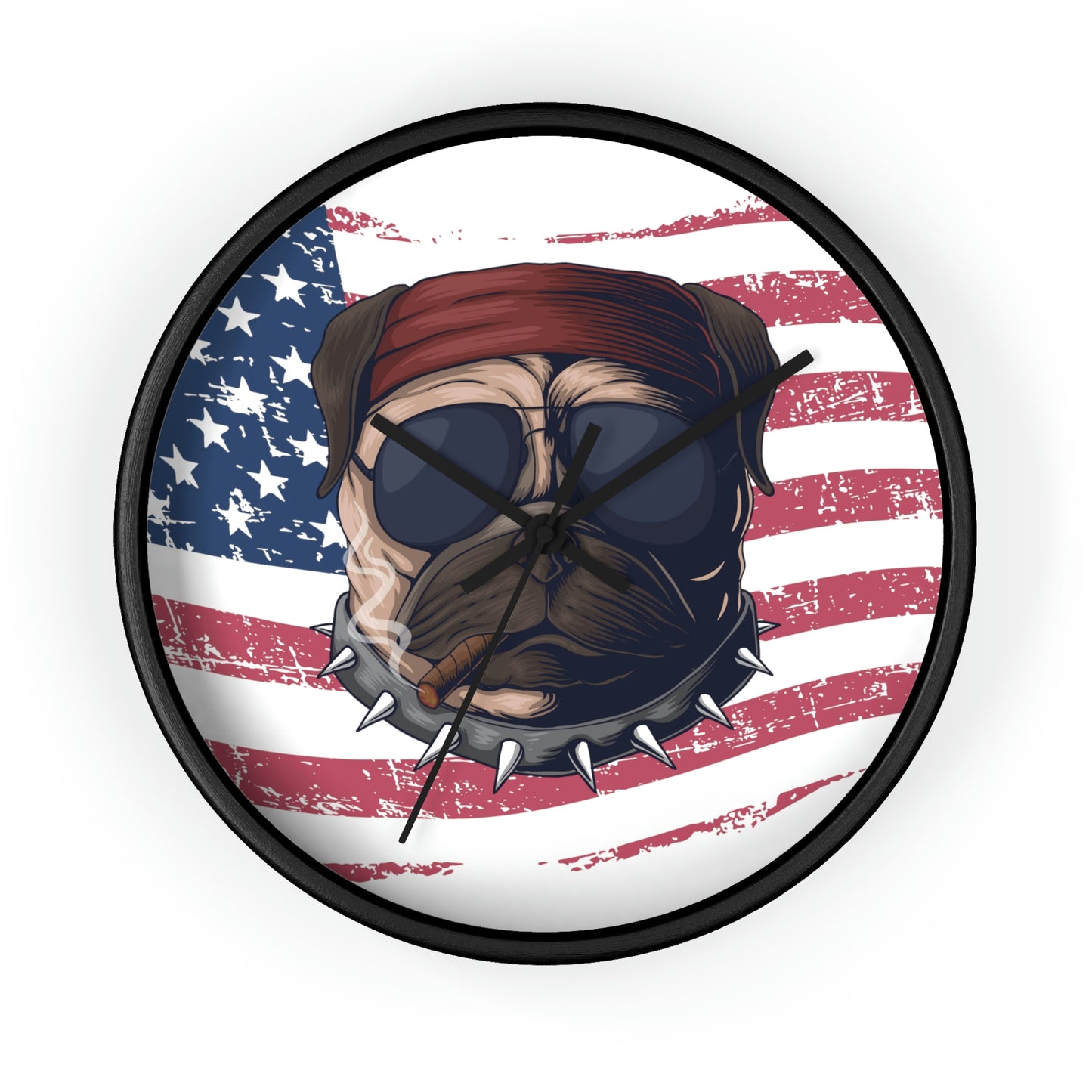 Dog USA Wall Clock