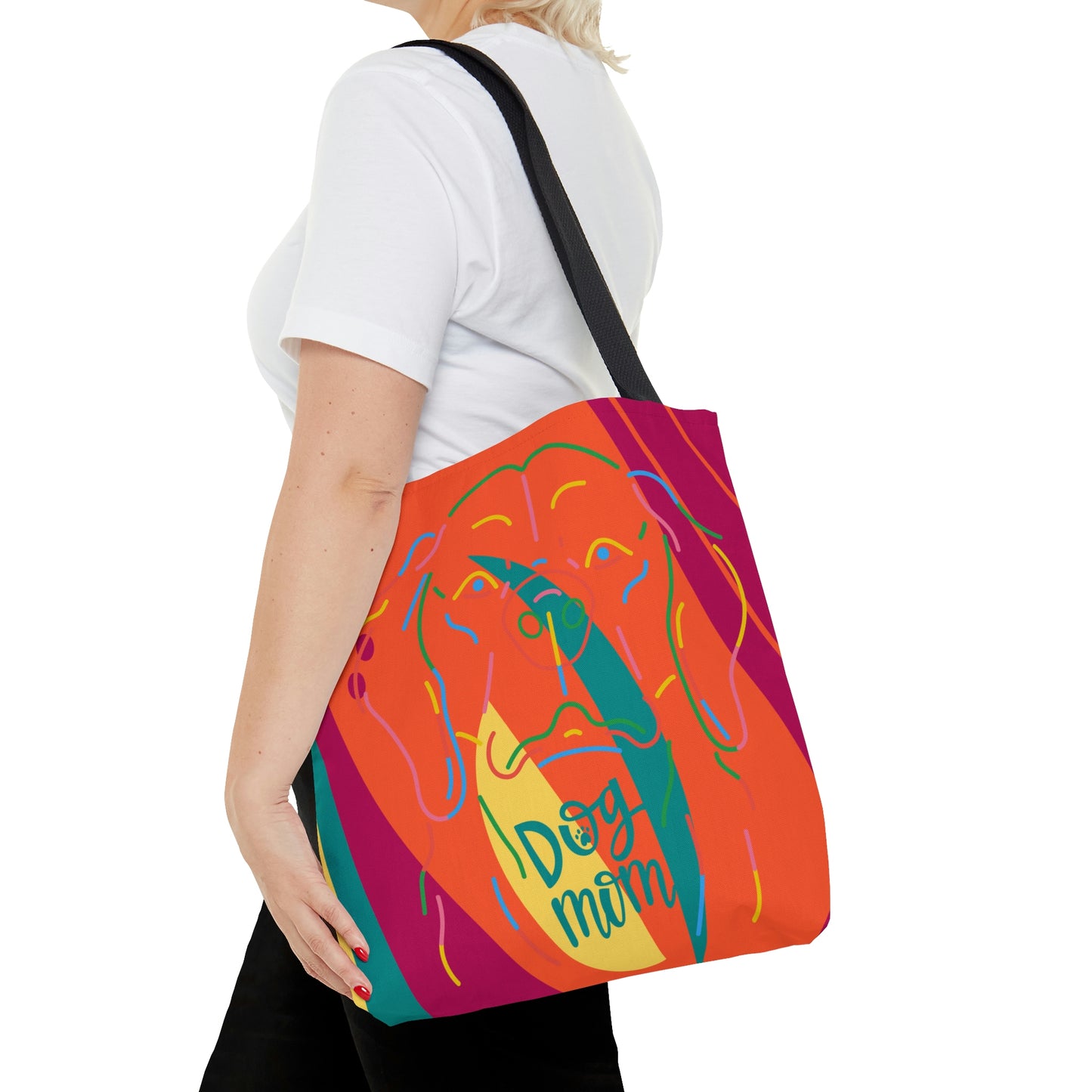 Dog Lines Tote Bag (AOP)