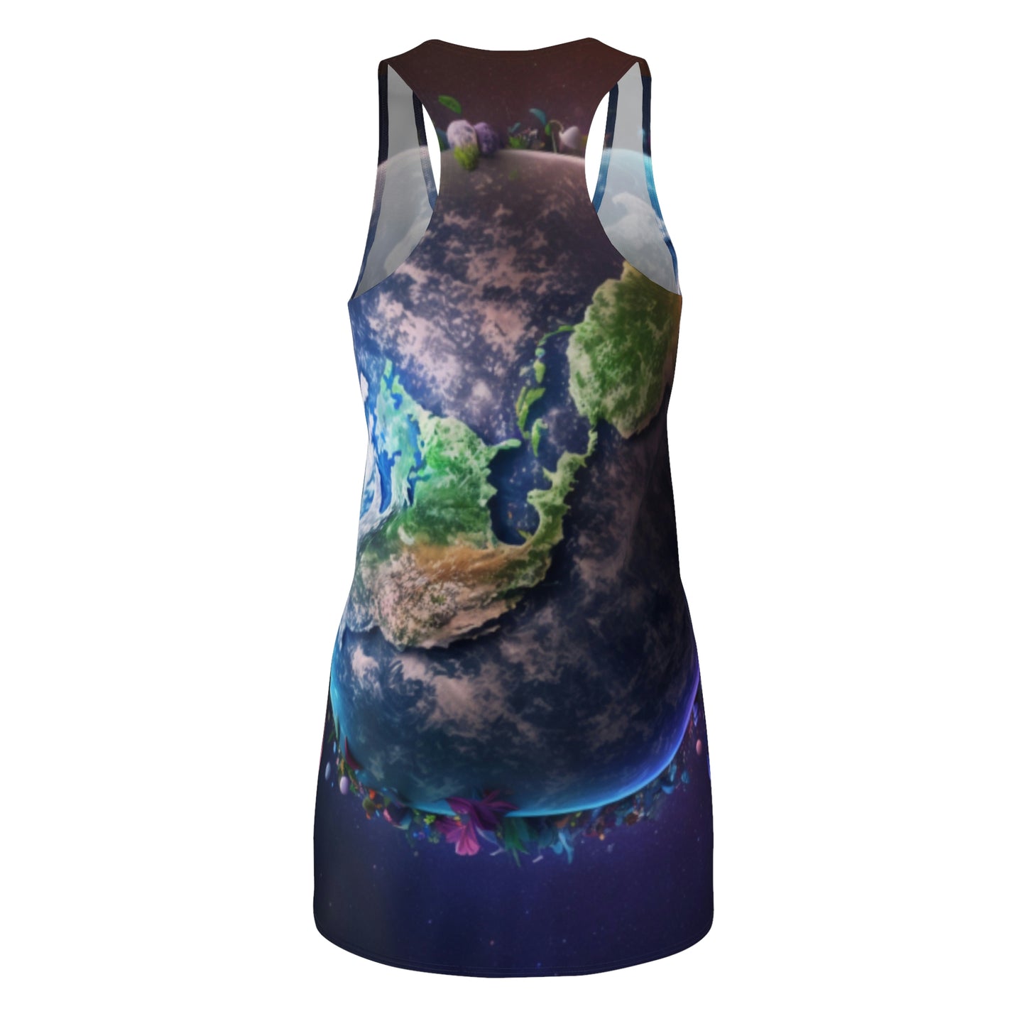 Balanxer Earth Women's Cut & Sew Racerback Dress (AOP)