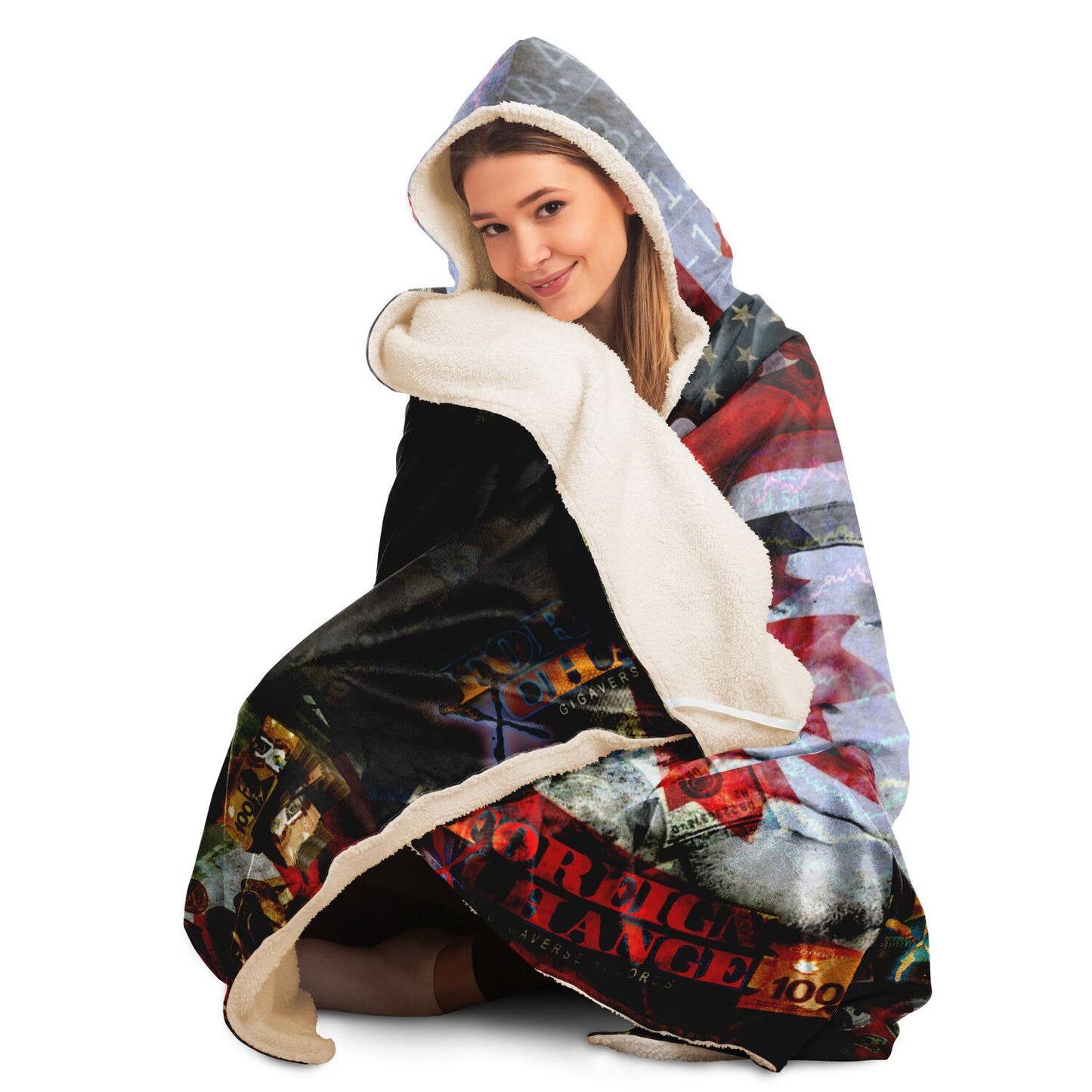 FX Hooded Blanket - AOP