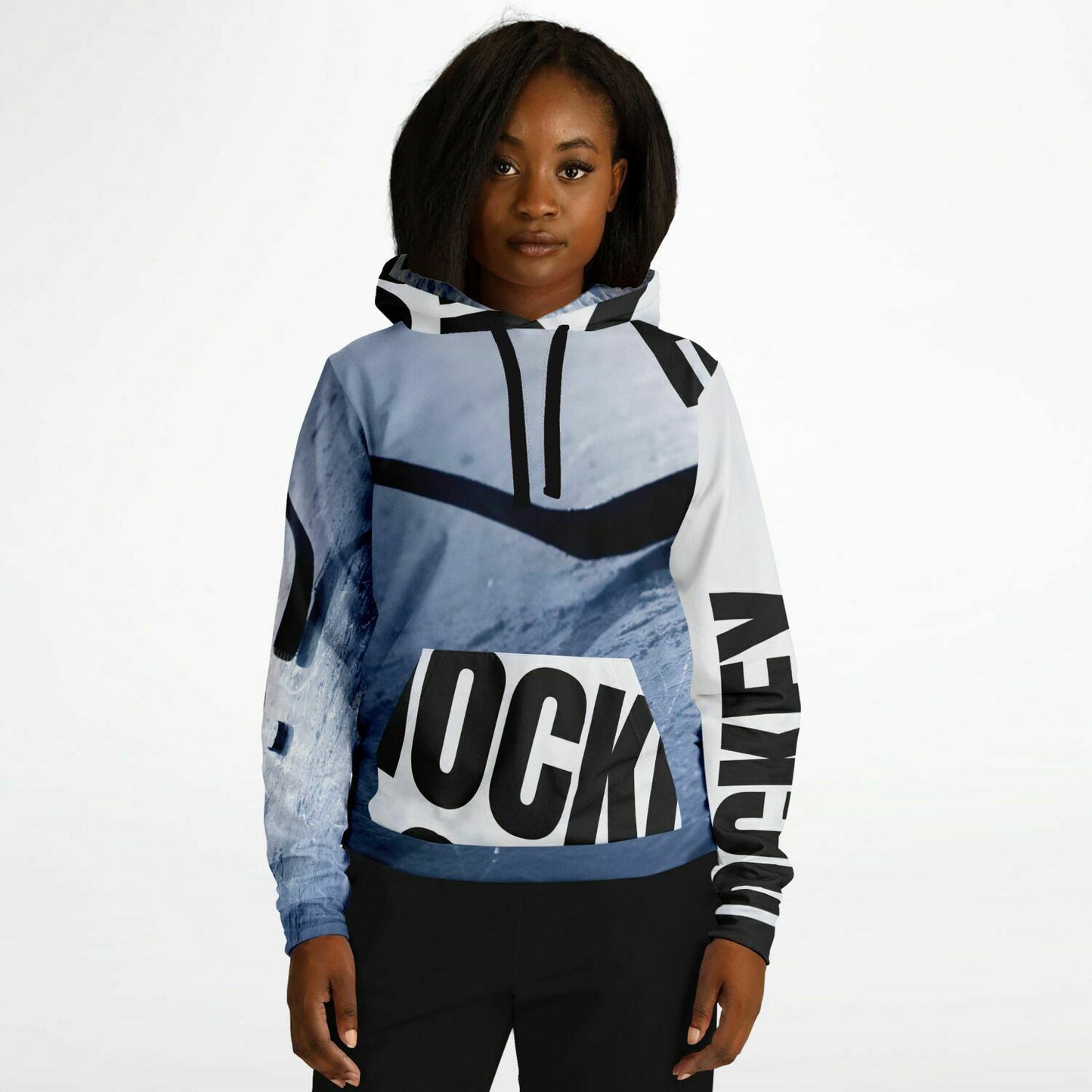 Black Ice Fashion Hoodie - AOP