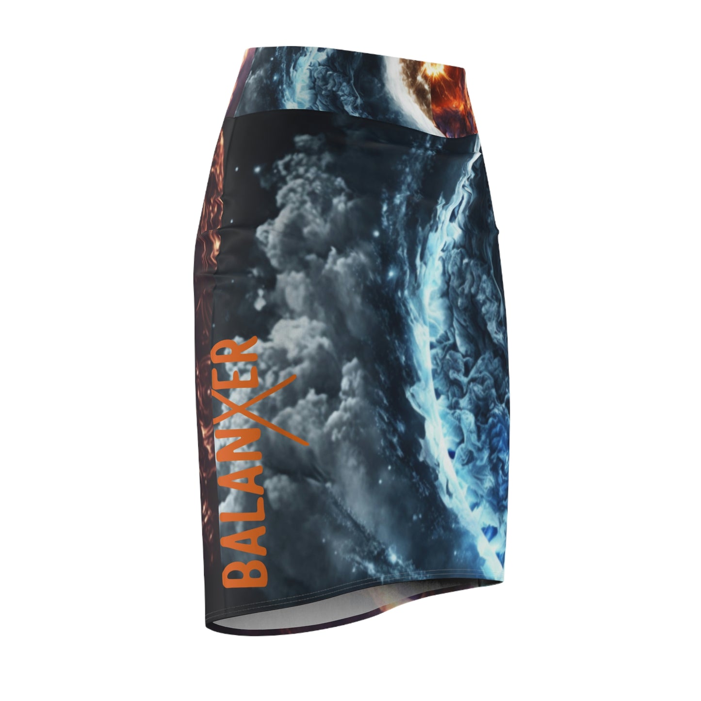 Balanxer Fire & Ice Women's Pencil Skirt (AOP)