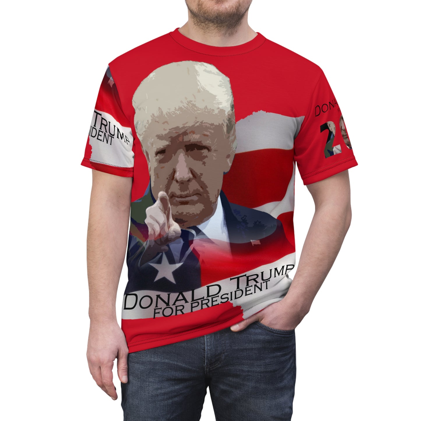 Donald Trump Unisex Cut & Sew Tee (AOP)