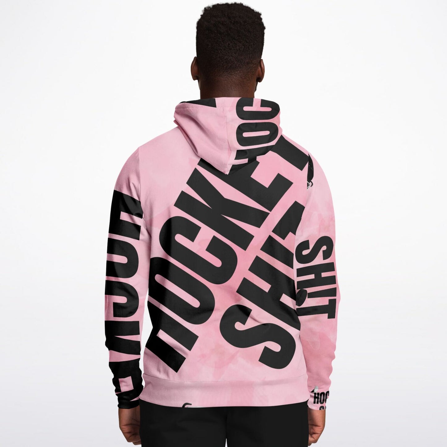 Pink Puck Fashion Hoodie - AOP