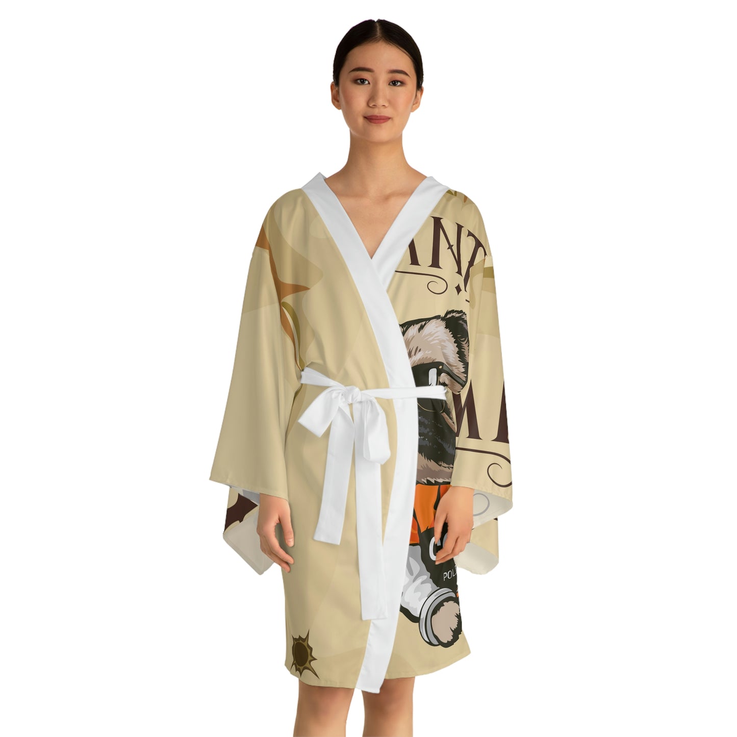 Wanted Dod Long Sleeve Kimono Robe (AOP)