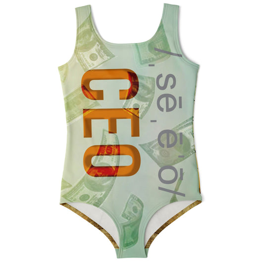 CEO Kids One-Piece Swimsuit - AOP