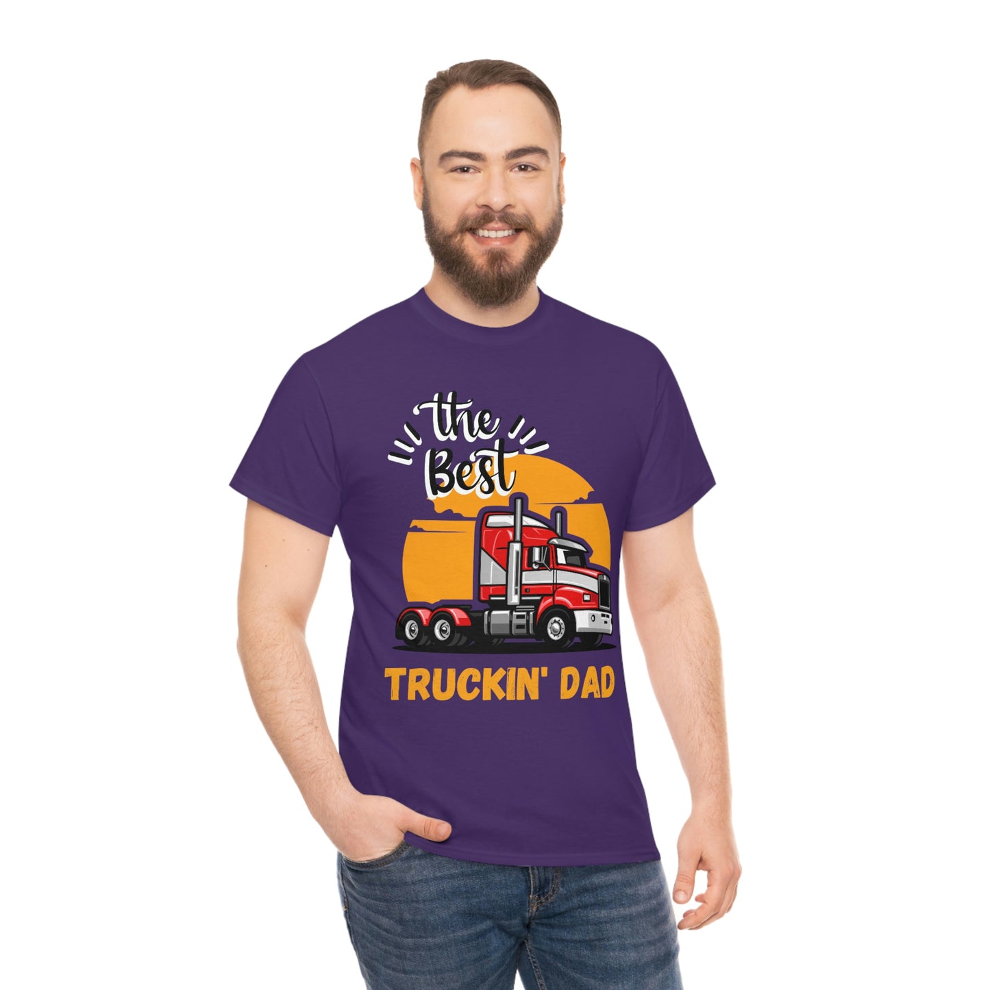 Best Truckin' Dad Cotton Tee