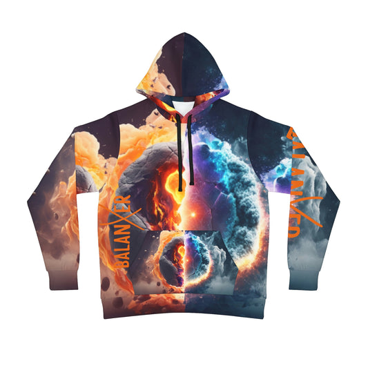 Balanxer Fire Cell Athletic Hoodie (AOP)