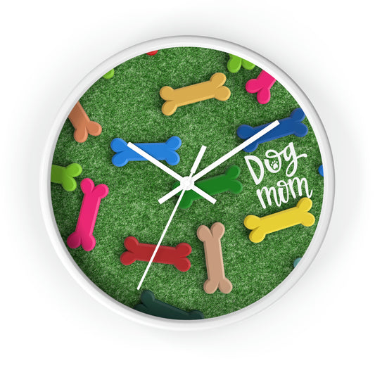 Grassy Dog Wall Clock