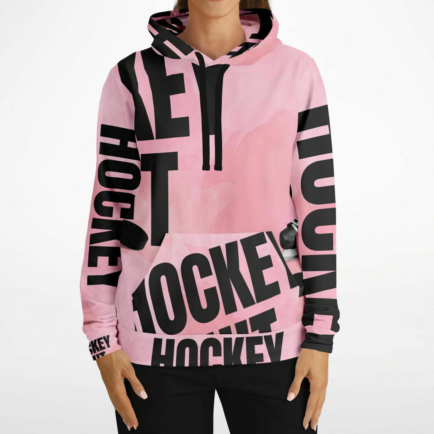 Pink Puck Fashion Hoodie - AOP