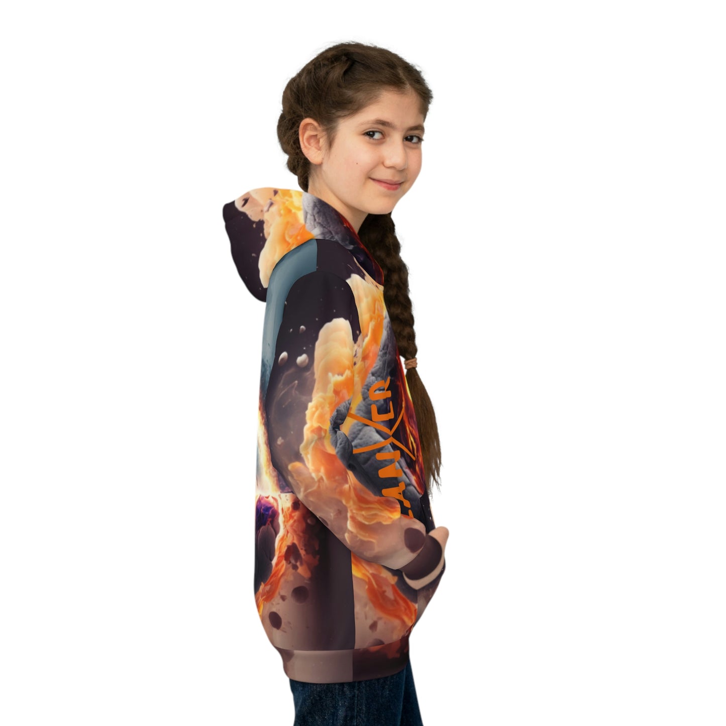 Balanxer Fire Cell Children's Hoodie (AOP)