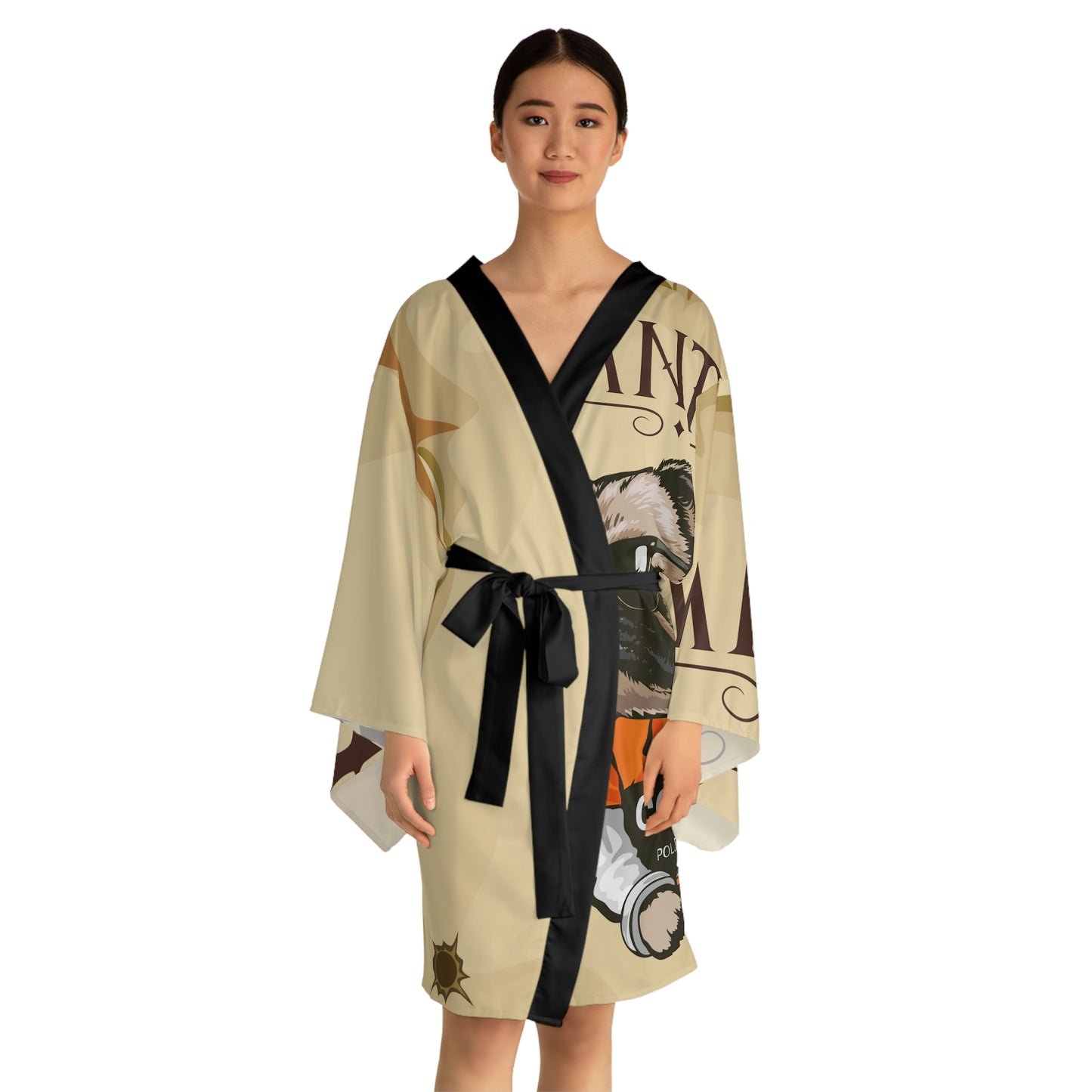 Wanted Dod Long Sleeve Kimono Robe (AOP)