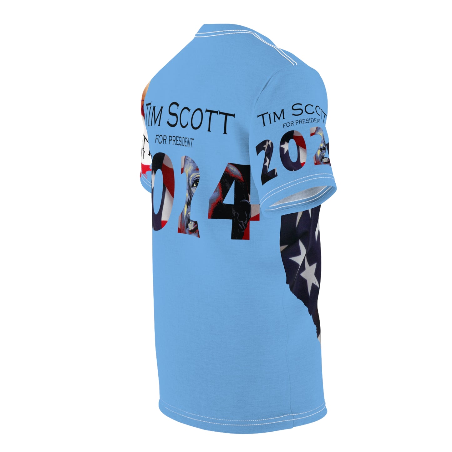 Tim Scott Blue Unisex Cut & Sew Tee (AOP)