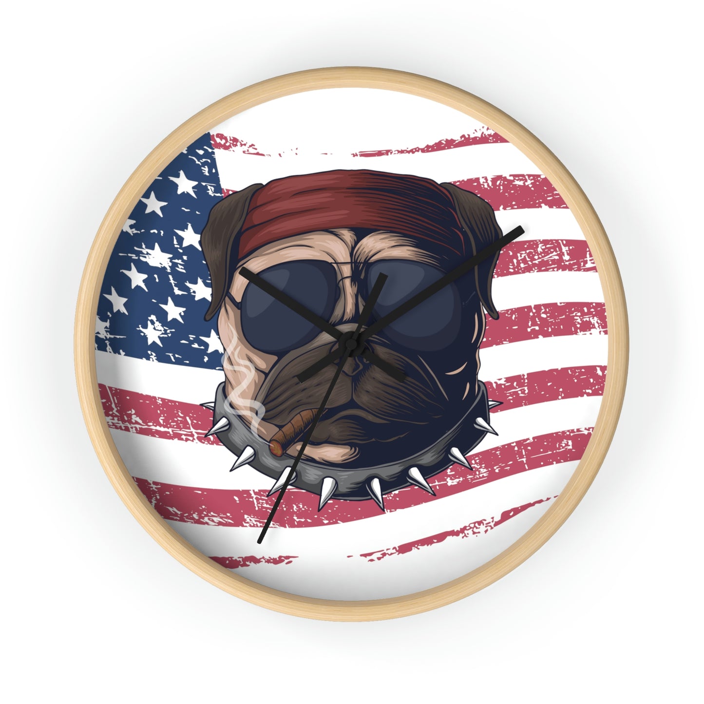 Dog USA Wall Clock