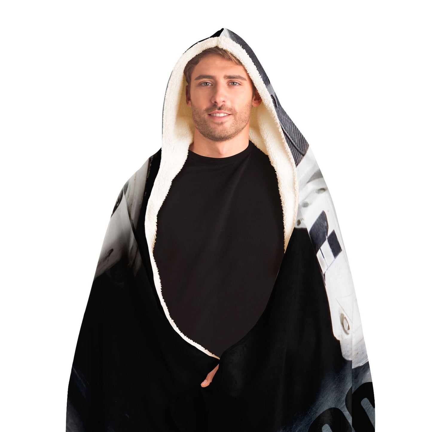 Puck Reflect Hooded Blanket - AOP