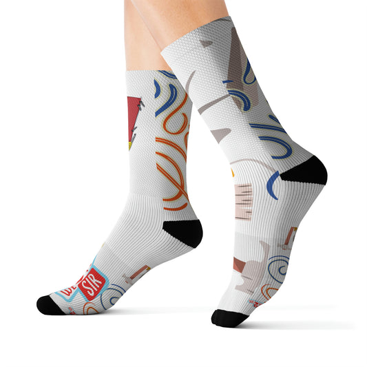 Super Dad Handy Sublimation Socks