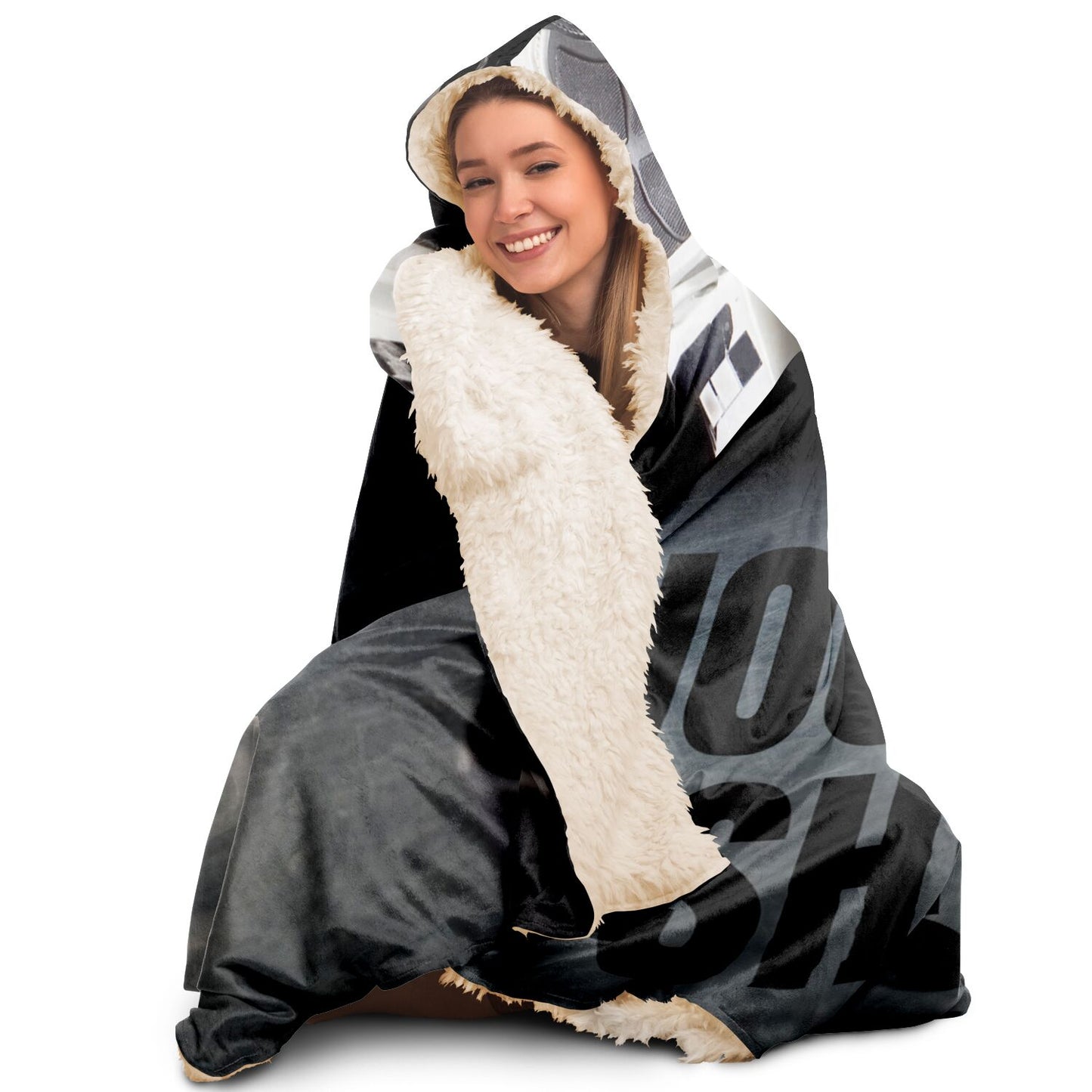 Puck Reflect Hooded Blanket - AOP