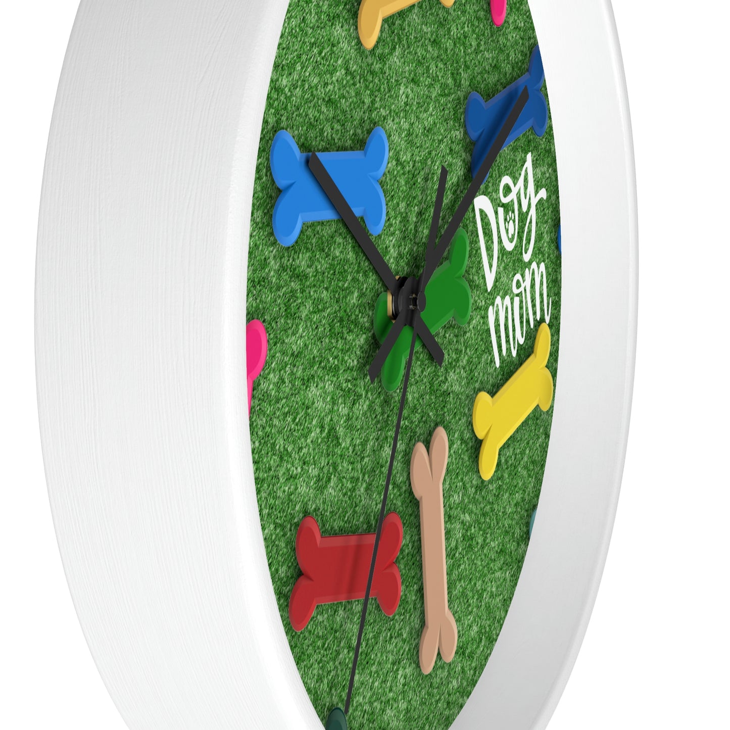 Grassy Dog Wall Clock