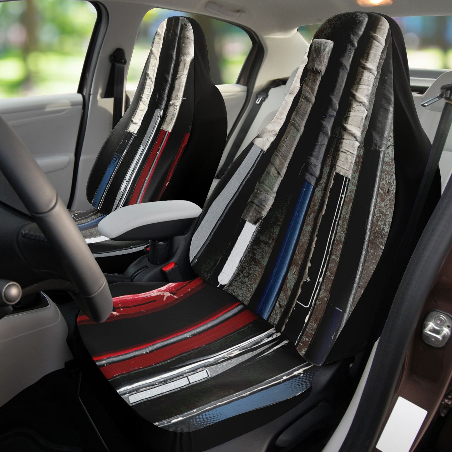 Hockey Stick Car Seat Cover - AOP