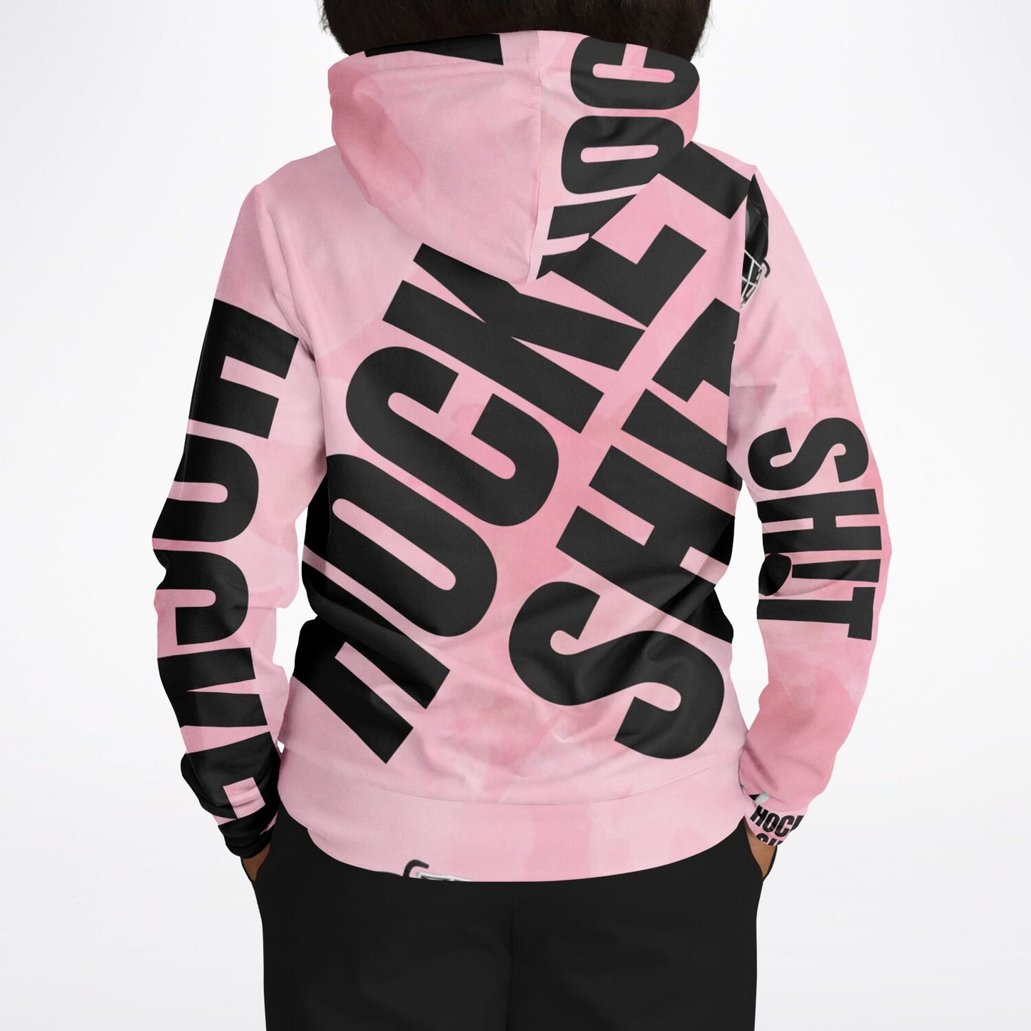 Pink Puck Fashion Hoodie - AOP