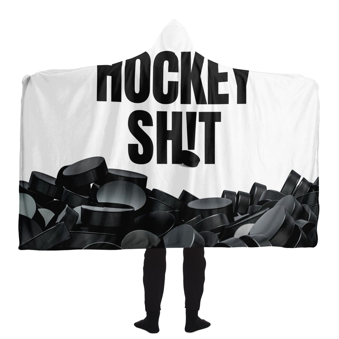 Puck It Hooded Blanket - AOP