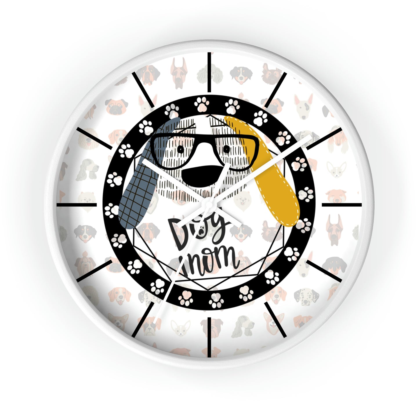 Dog Glasses Wall Clock