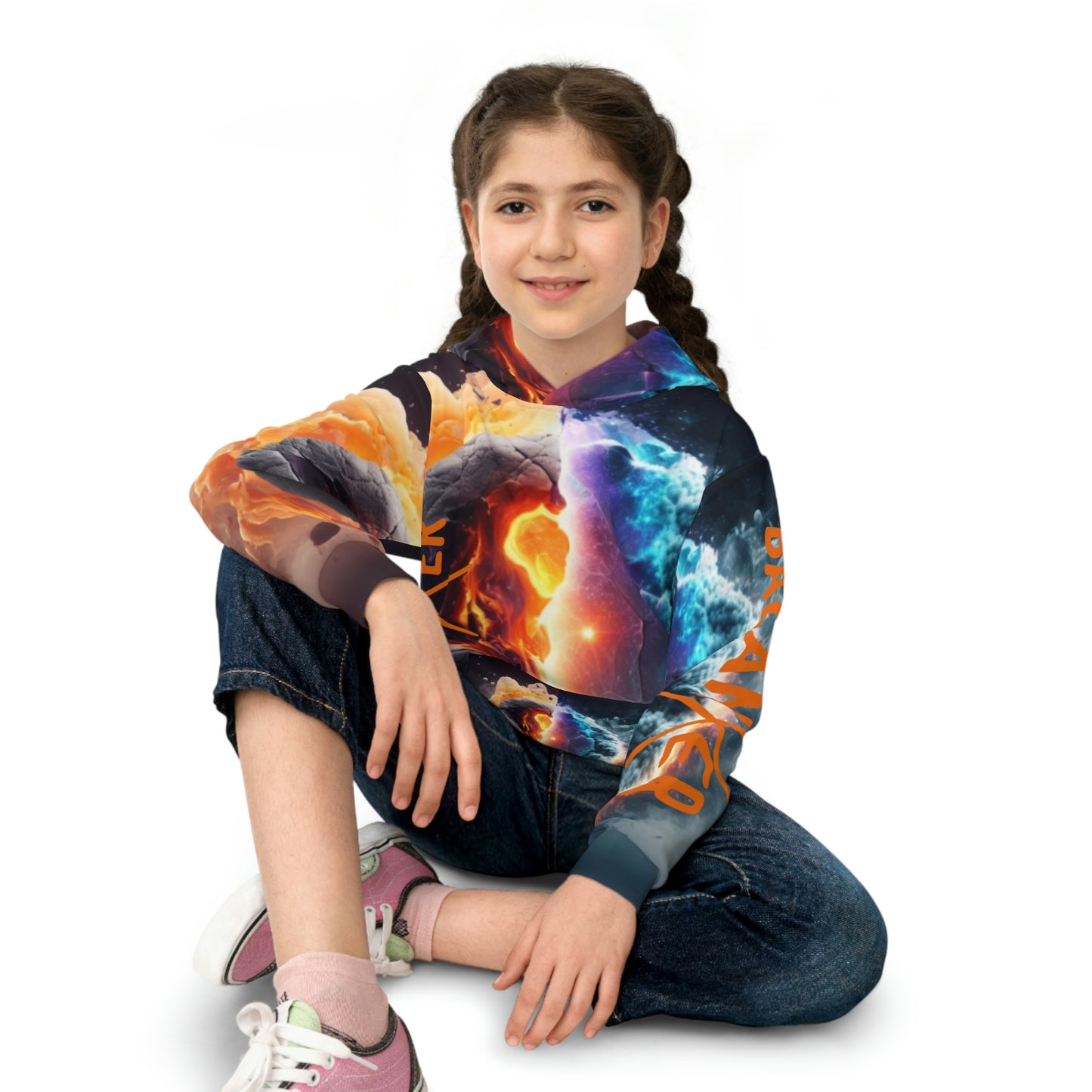 Balanxer Fire Cell Children's Hoodie (AOP)