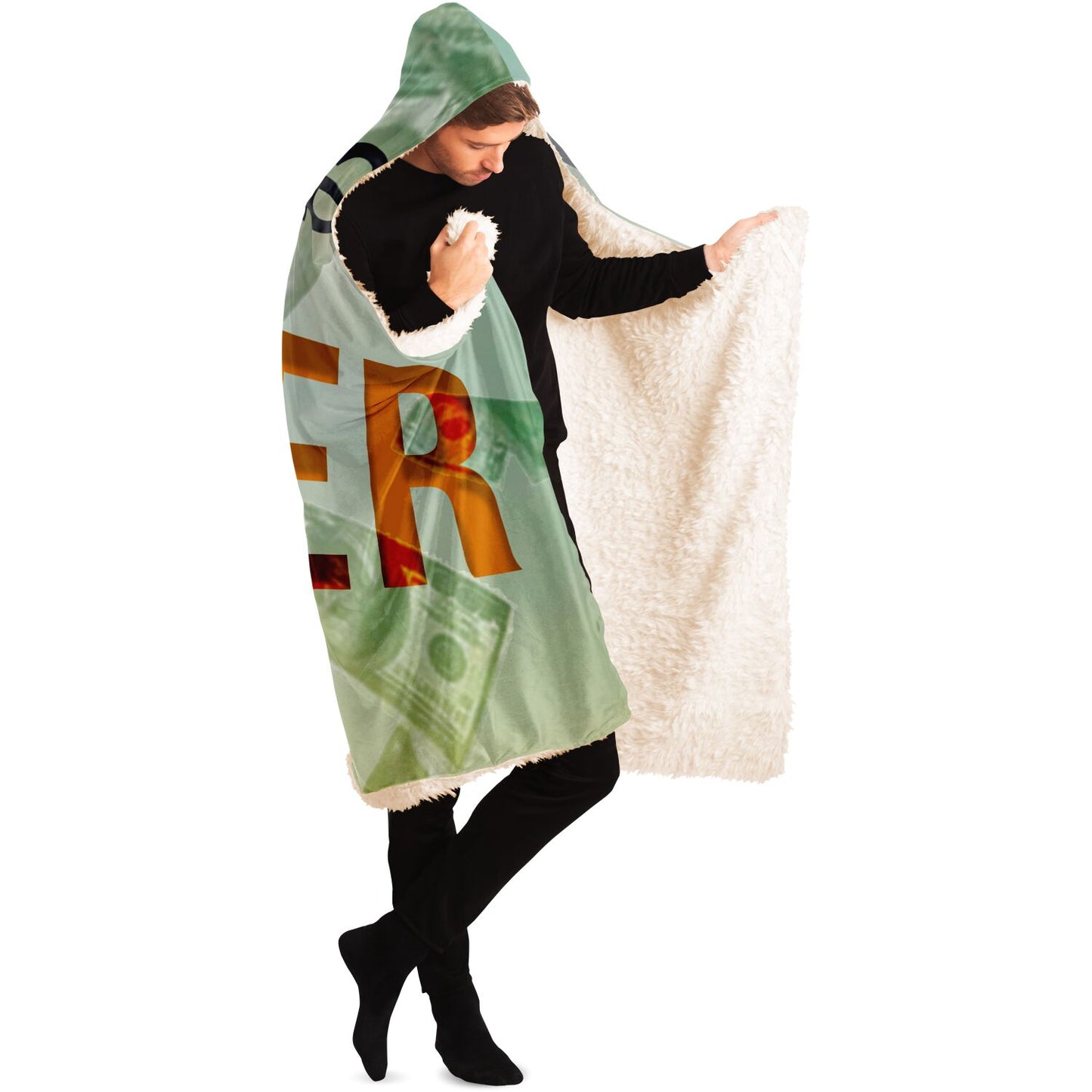 Owner Bill Hooded Blanket - AOP