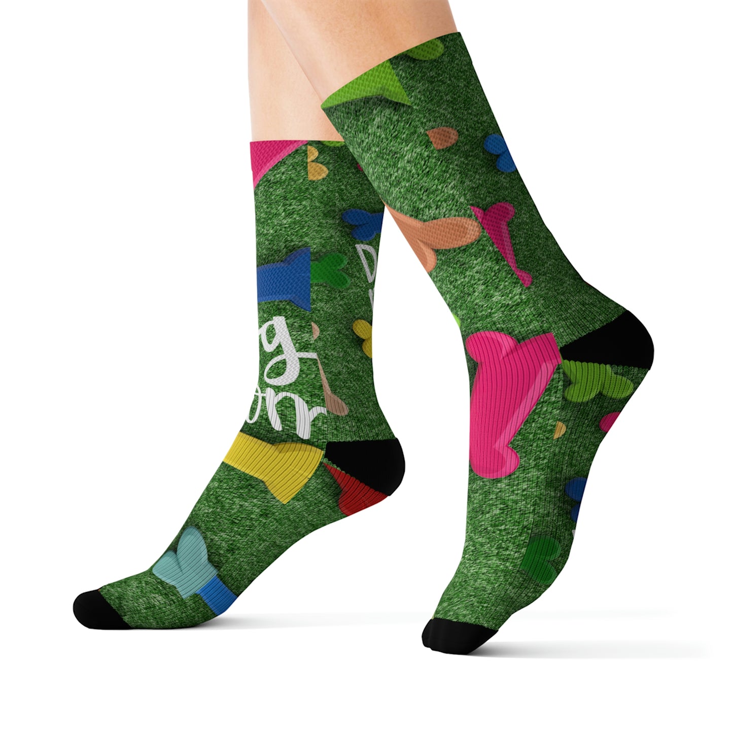 Grassy Bone Sublimation Socks