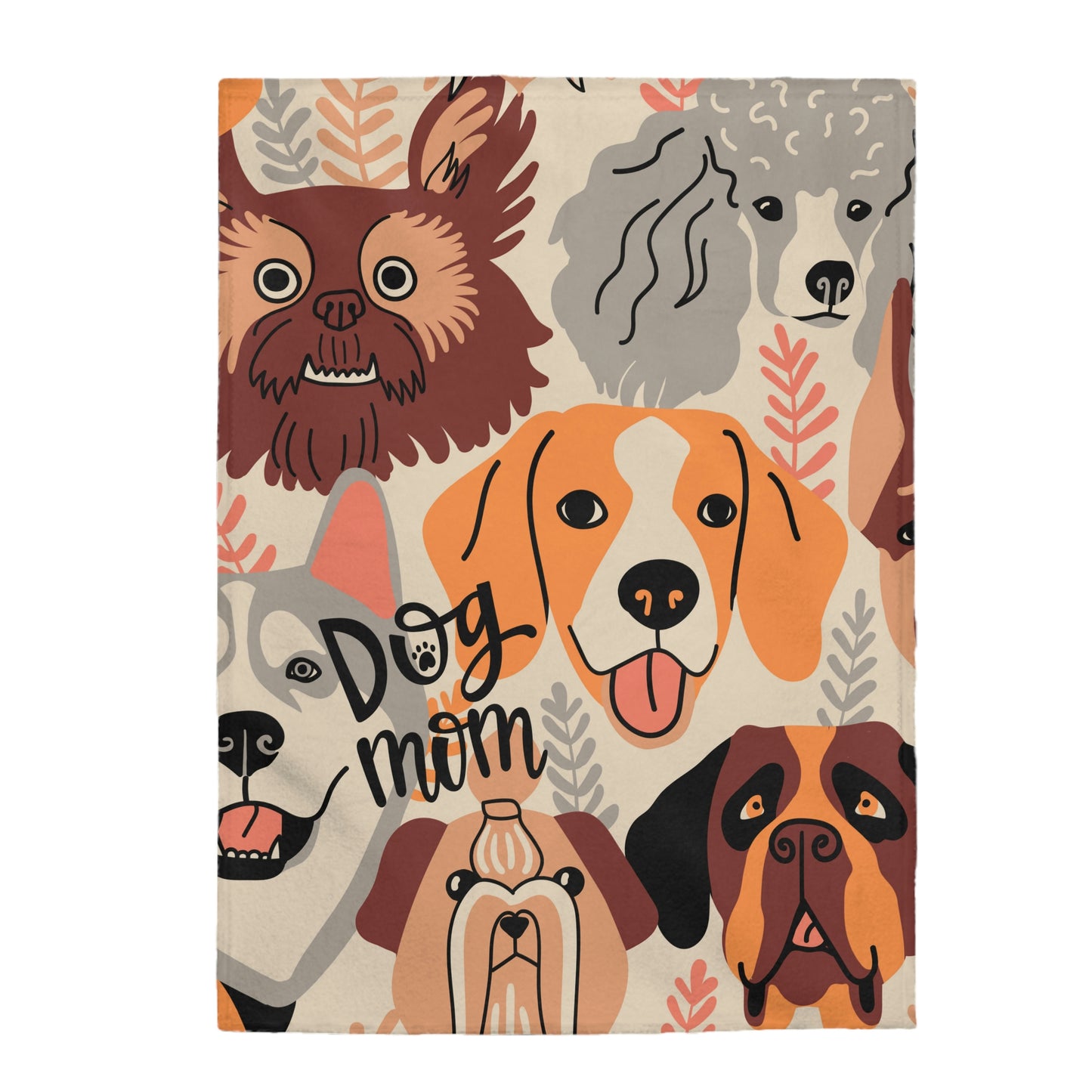 Few Dogs Velveteen Plush Blanket