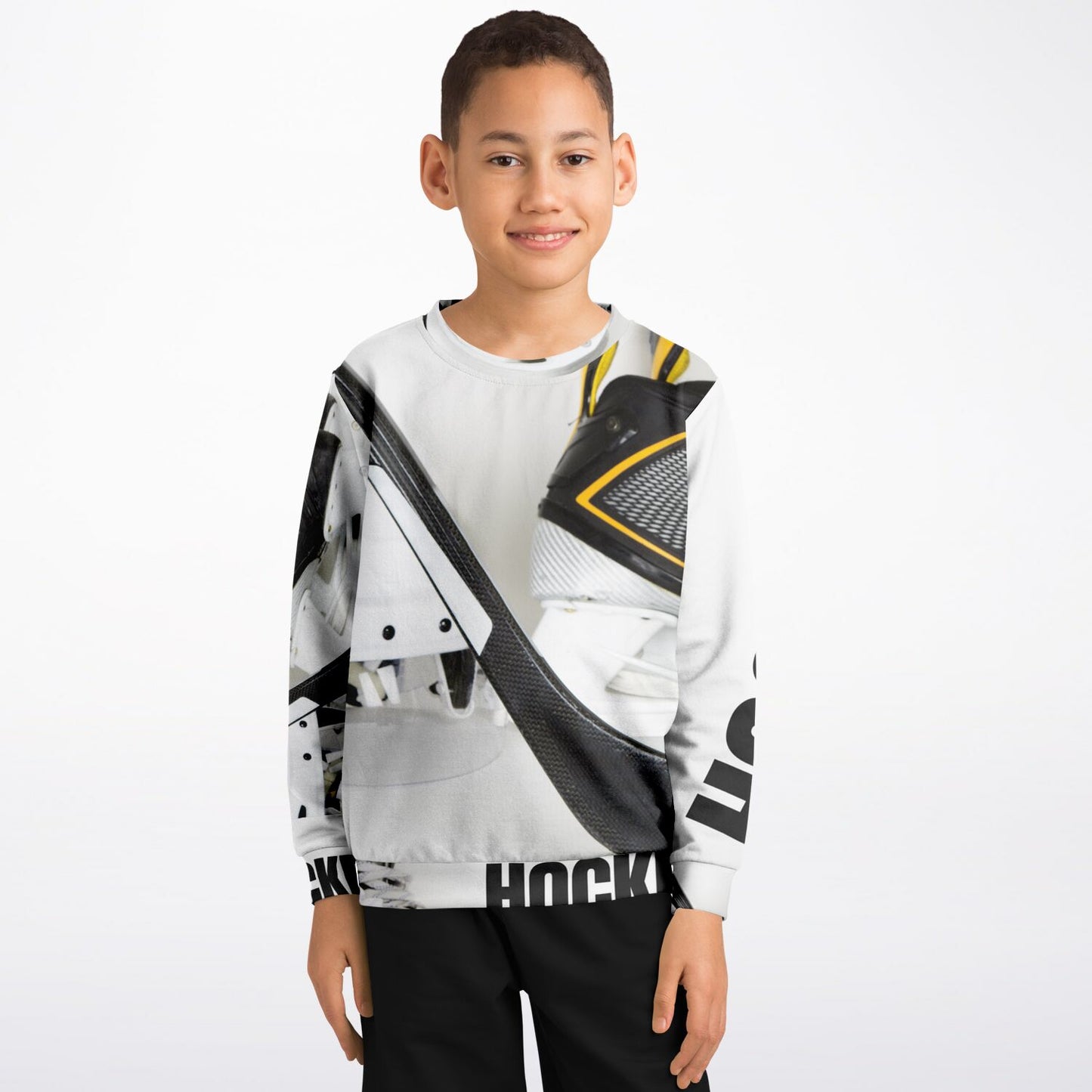 Skate Puck Athletic Kids/Youth Sweatshirt – AOP